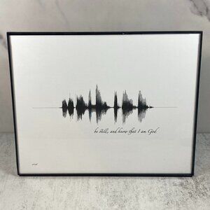 Be Still, And Know That I Am God Soundwave 8x10 Contemporary Frame